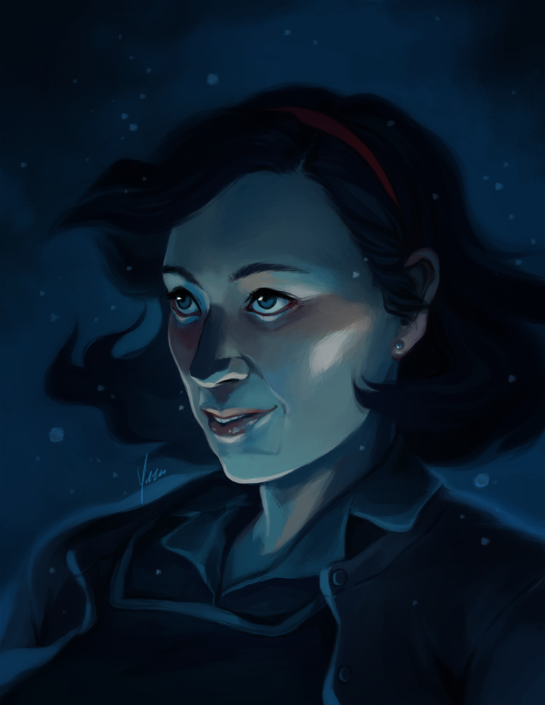 Portrait of Elisa from the Shape of Water.
