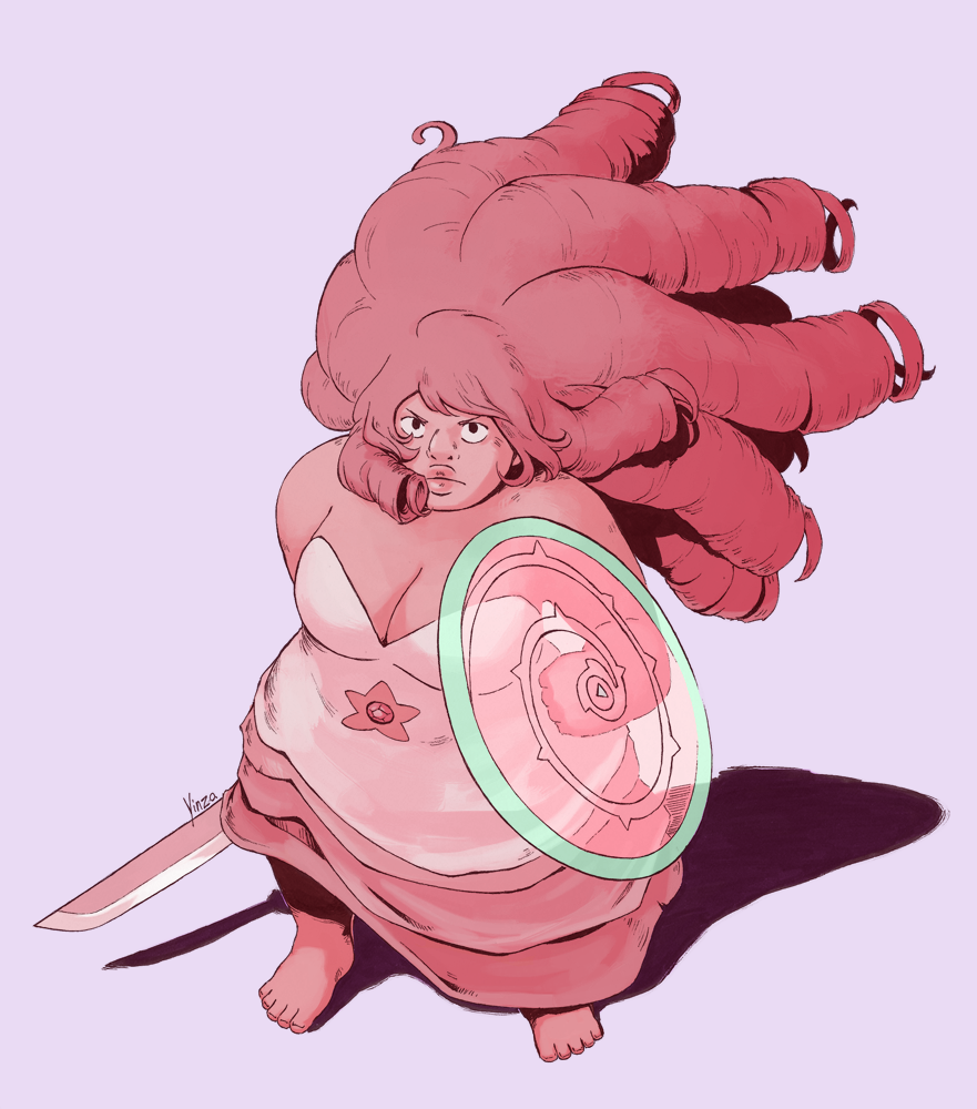 Rose Quartz, ready for battle.